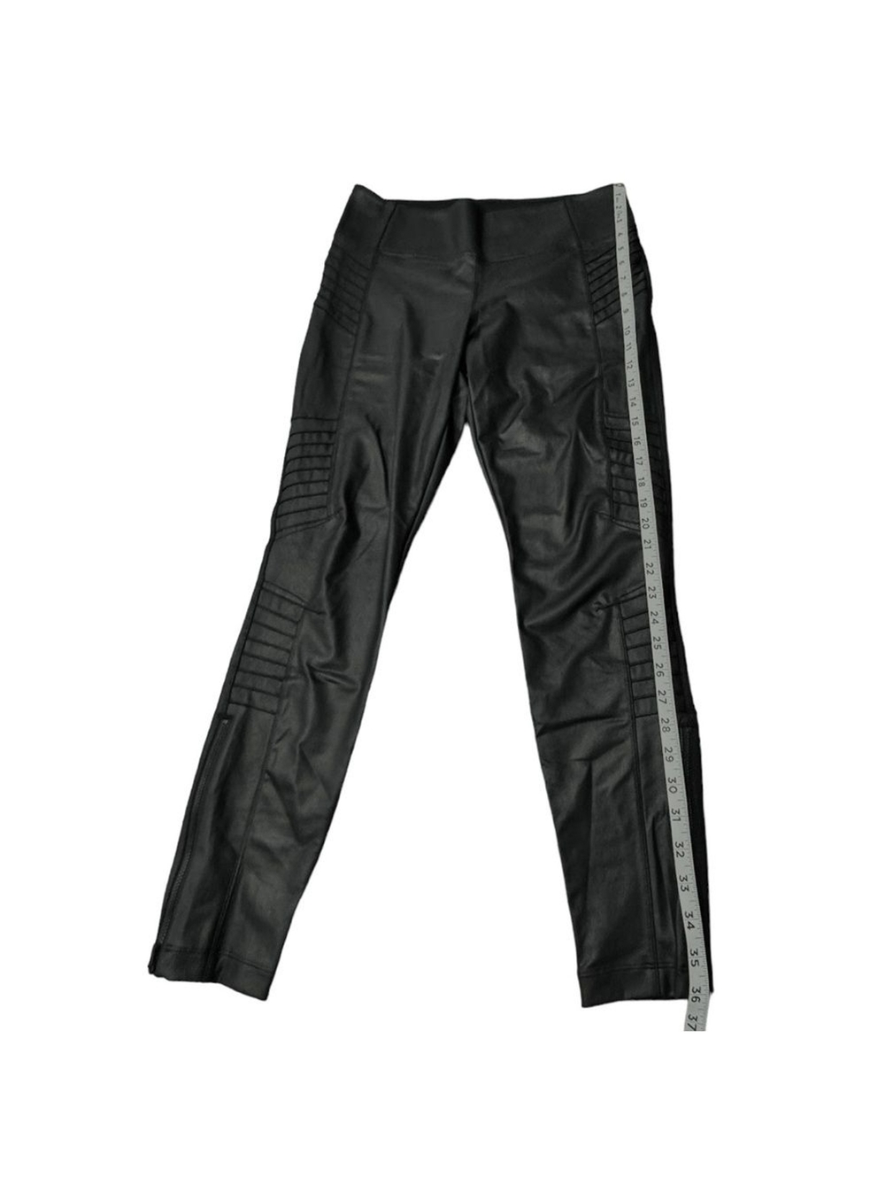 Athleta Delancey Moto Tight Black Zipper Ankle Activewear Athleisure Women’s L - Picture 6 of 12